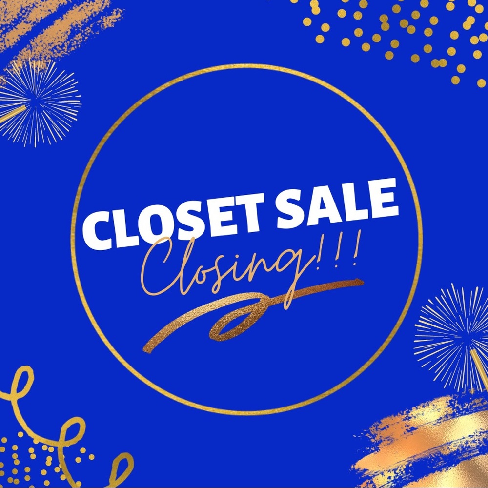 Closing my closet. Ready to move all items. Send me an offer.